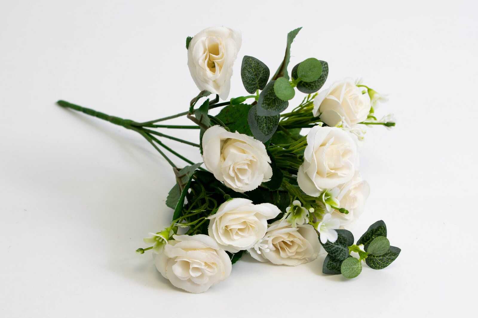 flori-artificiale-buchet-trandafiri-alb