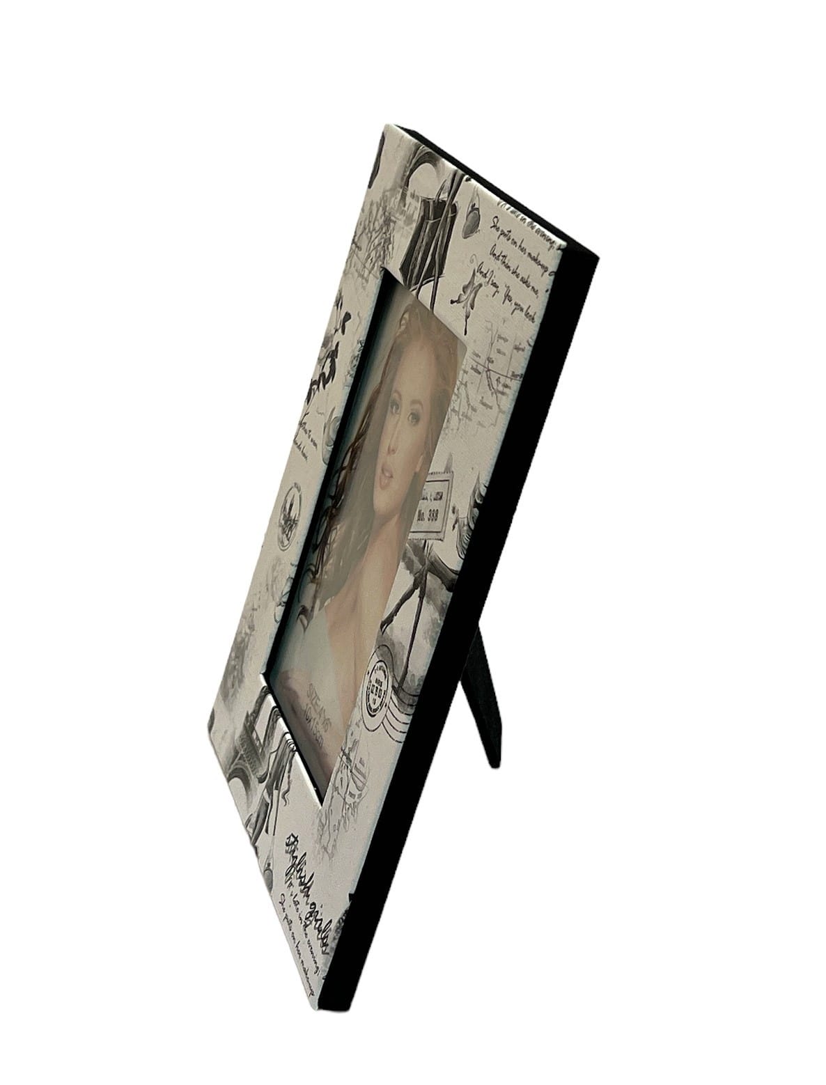 rama-foto-piele-ecologica-paris-alb-negru-10cm-x-15cm