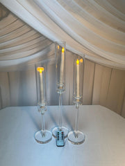 Suport Pentru Lumanare Acrilic 3/set