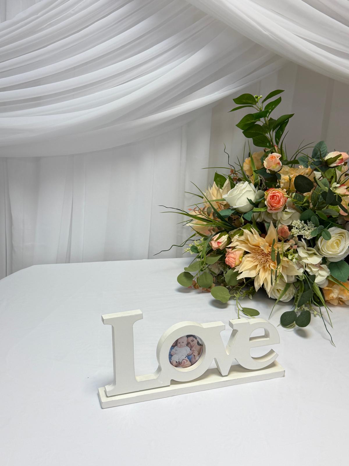 Ornament Decor LOVE Lemn