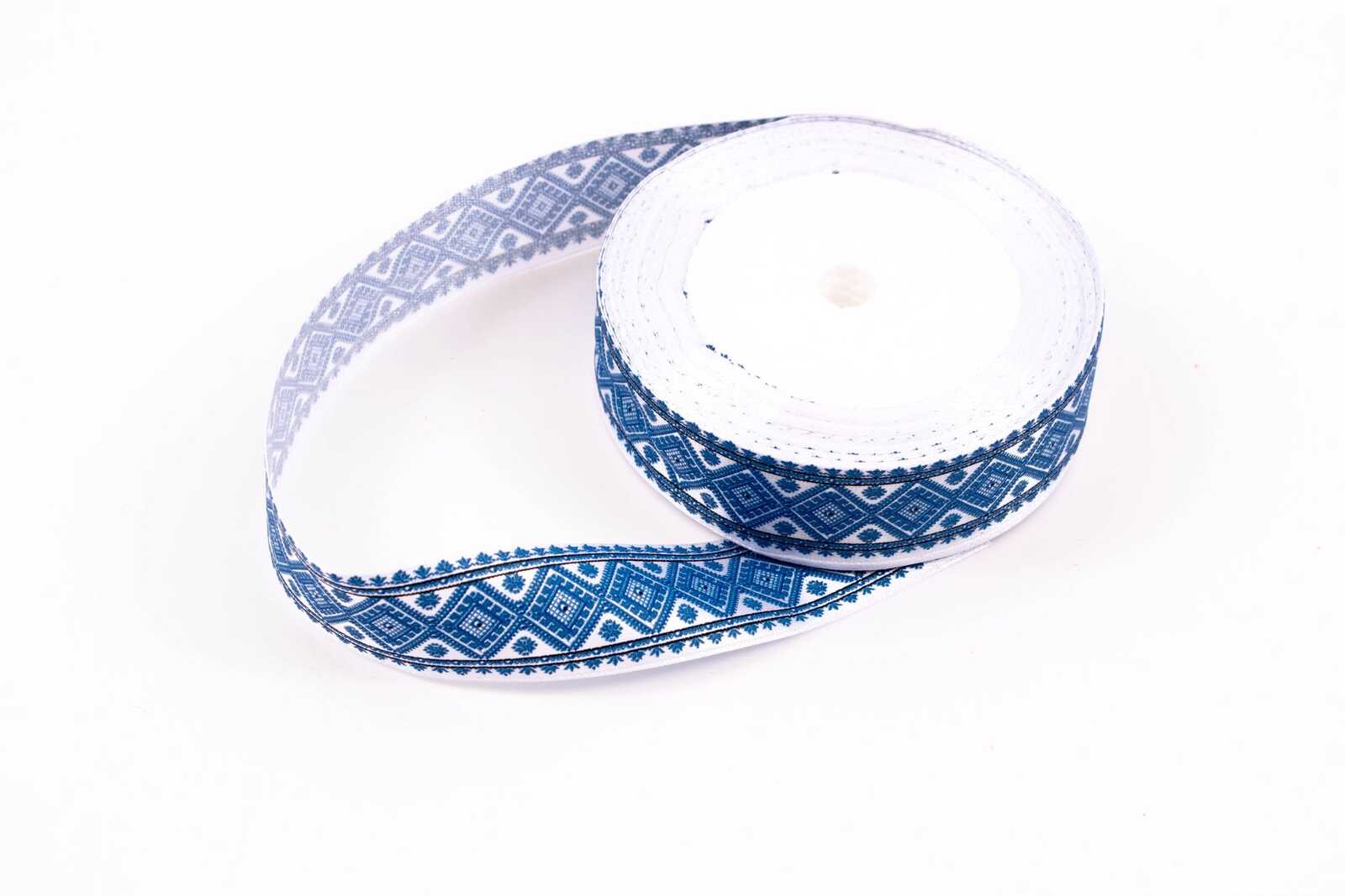 panglica-traditional-romb-albastru-25cm