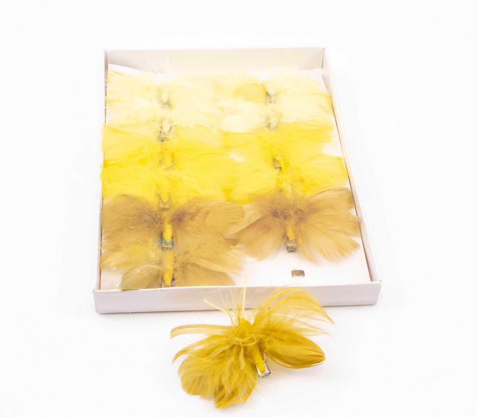 fluturi-pene-12set-galben-maro