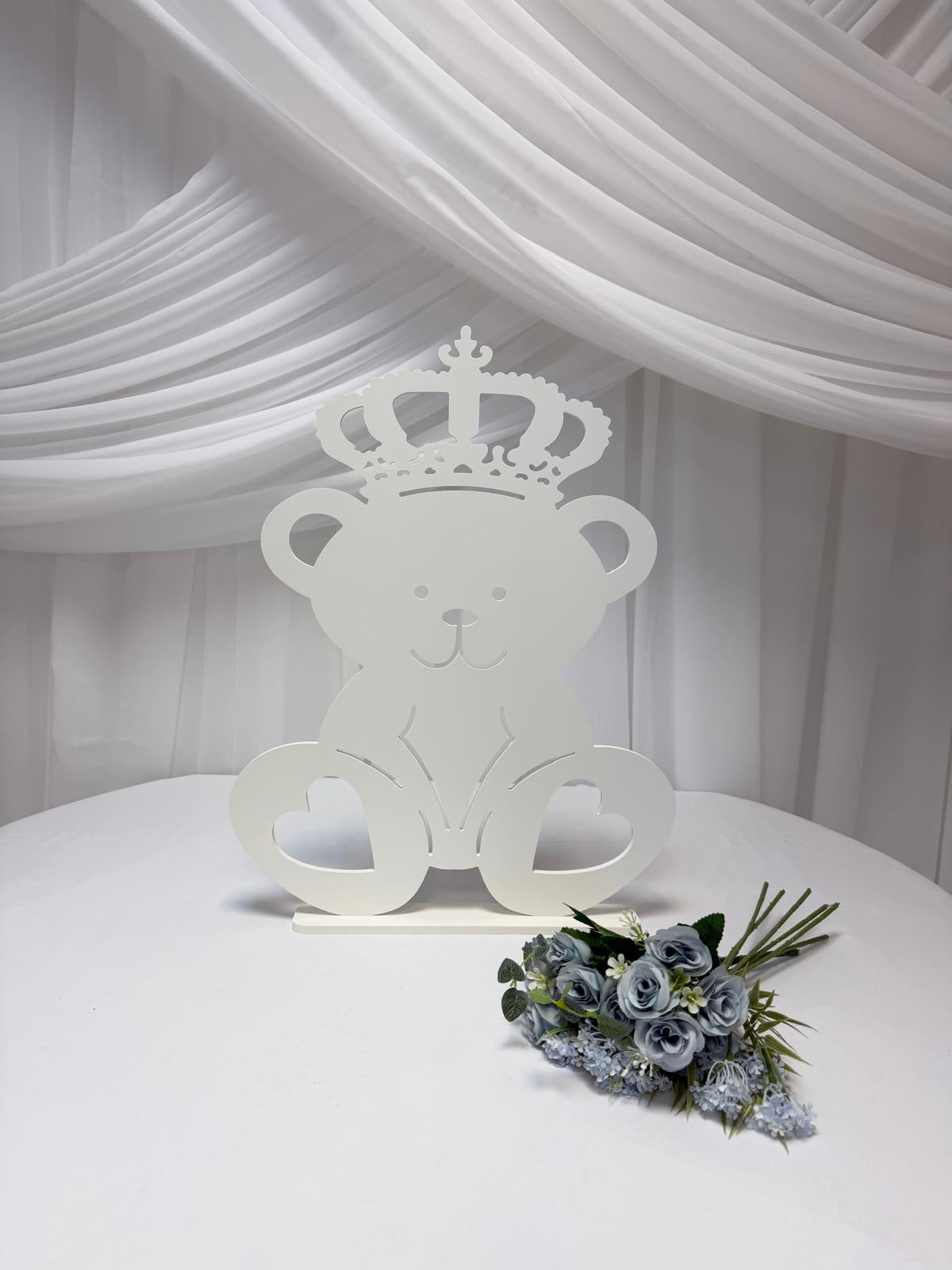 Ornament Decor Ursuleti Print PVC Alb