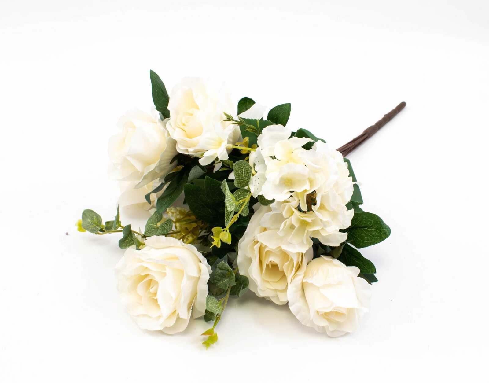 flori-artificiale-buchet-6-trandafiri-cu-2-hortensie-si-3fire-flori-crem