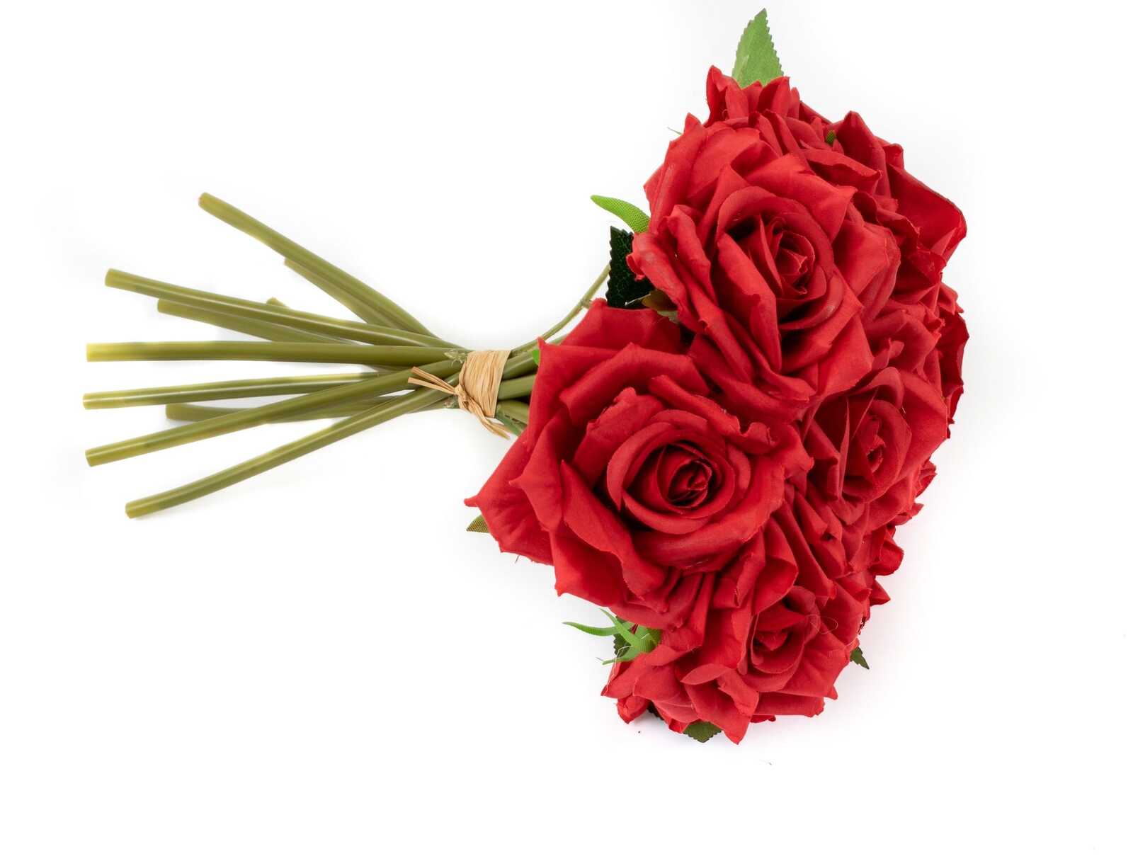 flori-artificiale-trandafiri-legati-10-fire-rosu