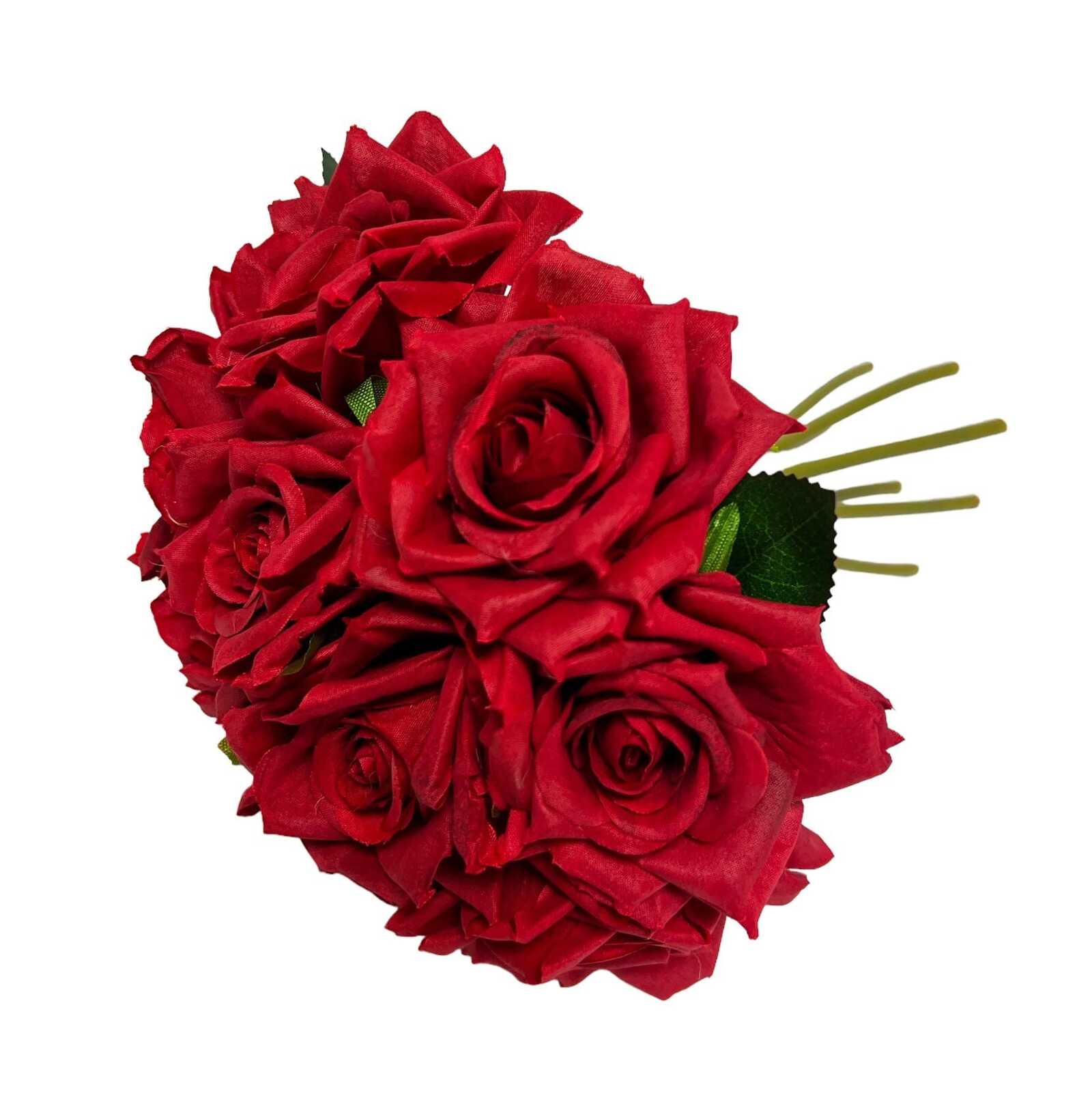 flori-artificiale-trandafiri-legati-10-fire-rosu