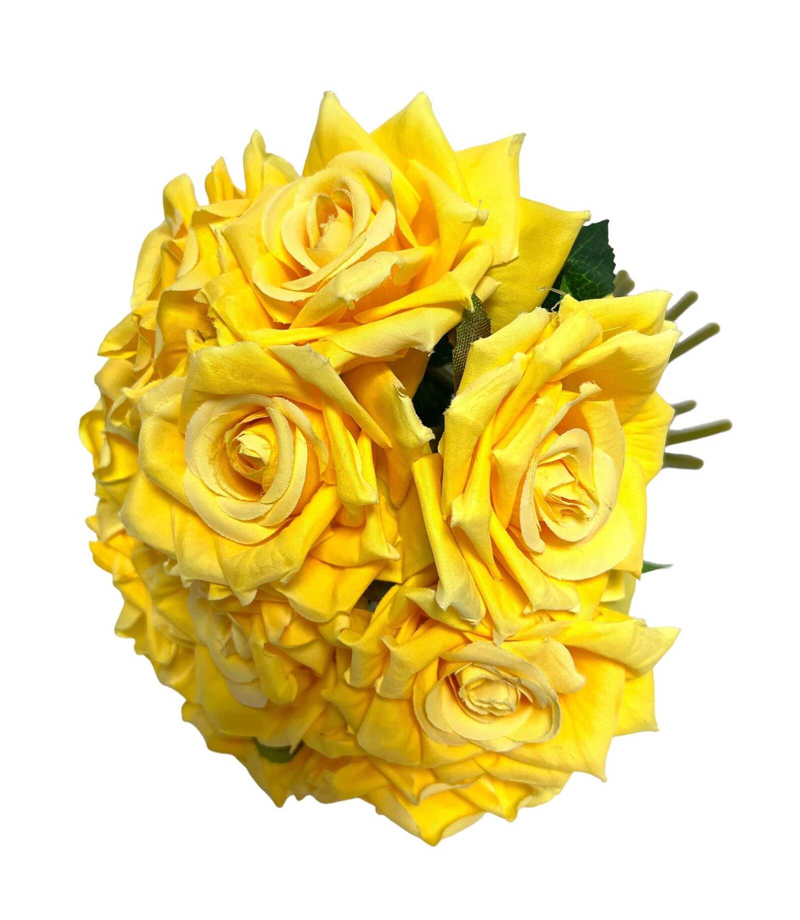 flori-artificiale-trandafiri-legati-10-fire-galben