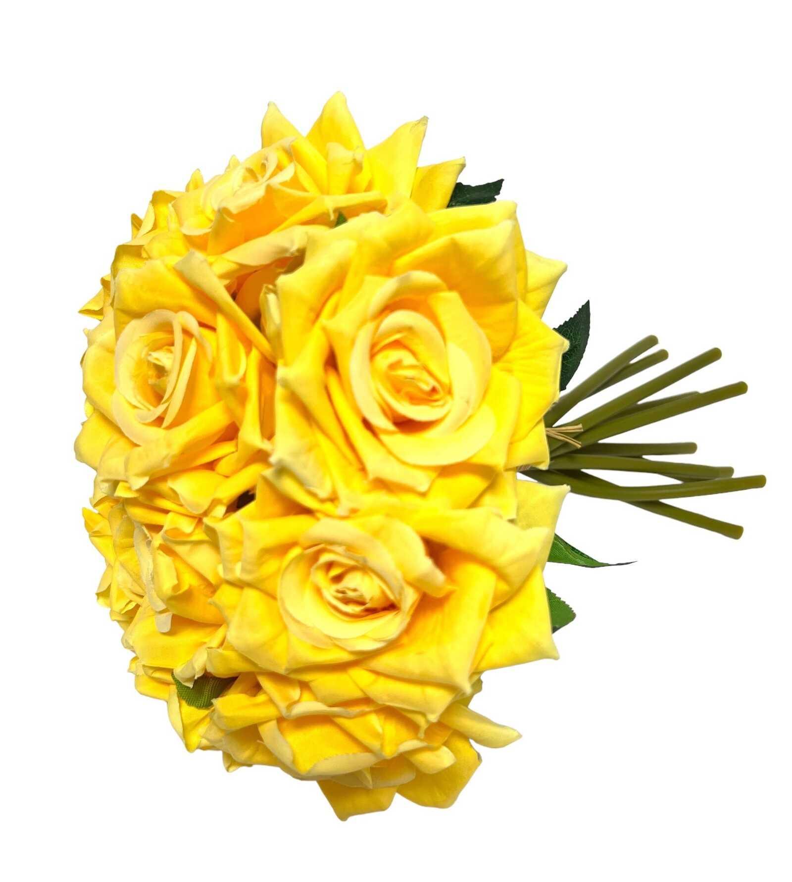 flori-artificiale-trandafiri-legati-10-fire-galben