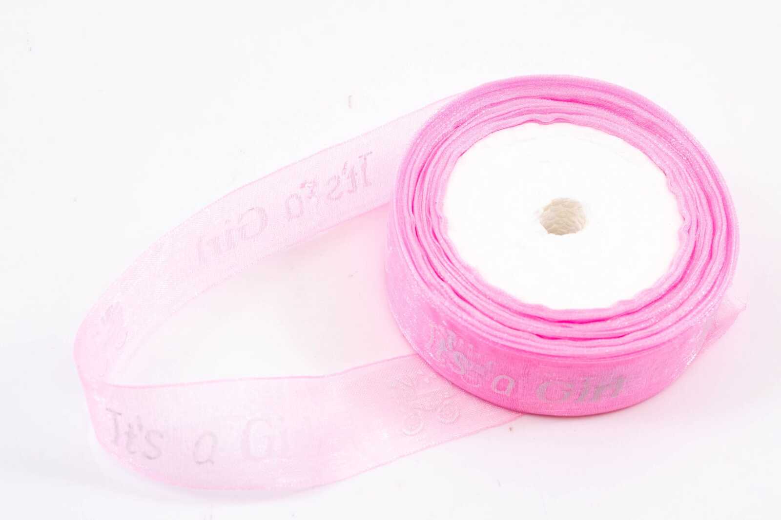 panglica-organza-its-a-girl-25cm22m