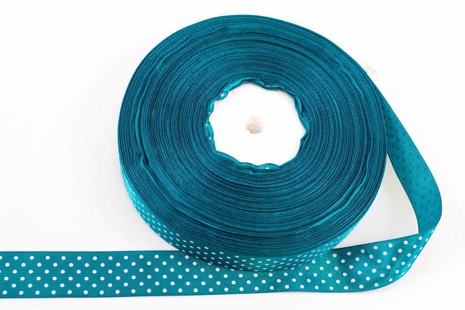 panglica-satin-cu-buline-25cm90m-turcoaz