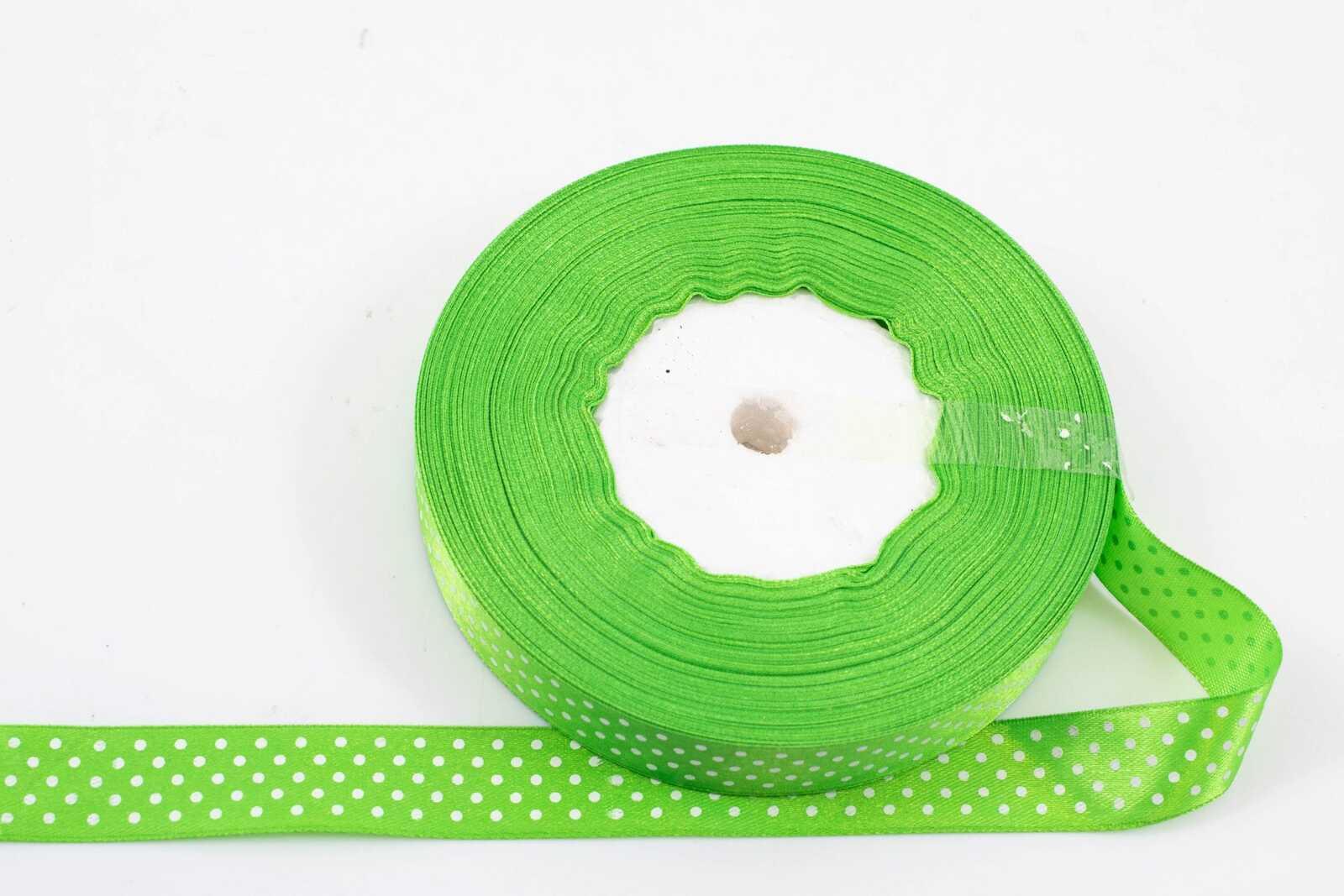 panglica-satin-cu-buline-2cm45m-verde