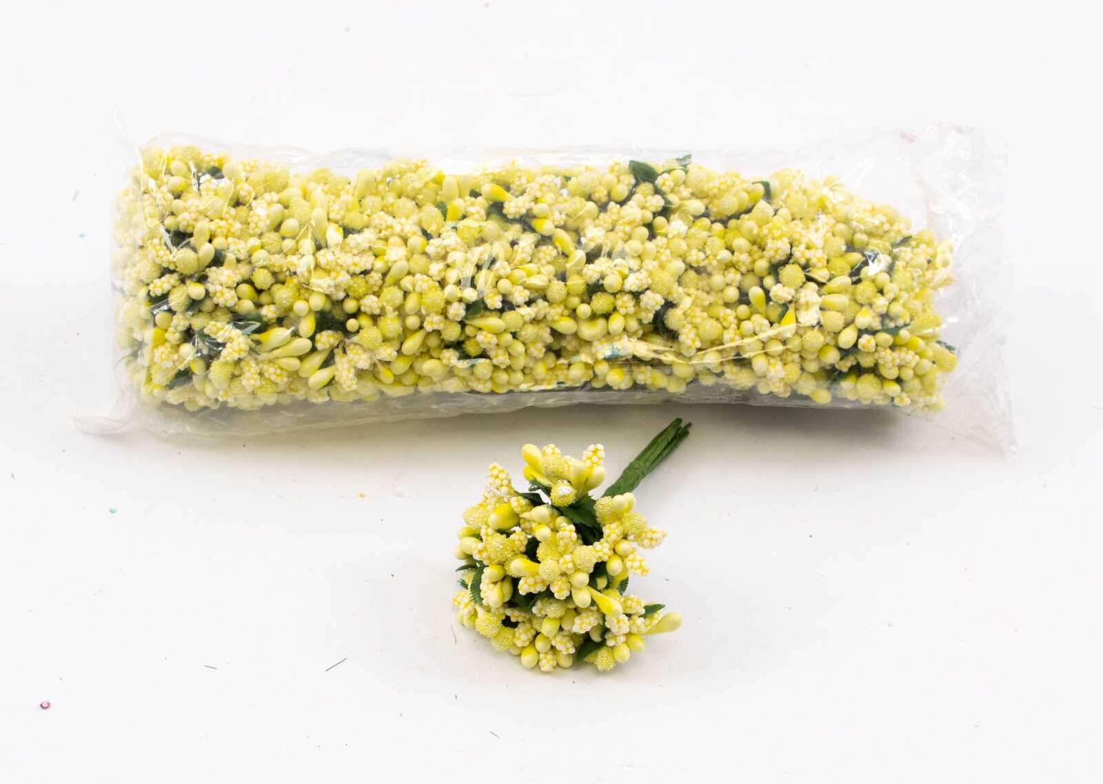 stamine-artificiale-144set-galben-deschis