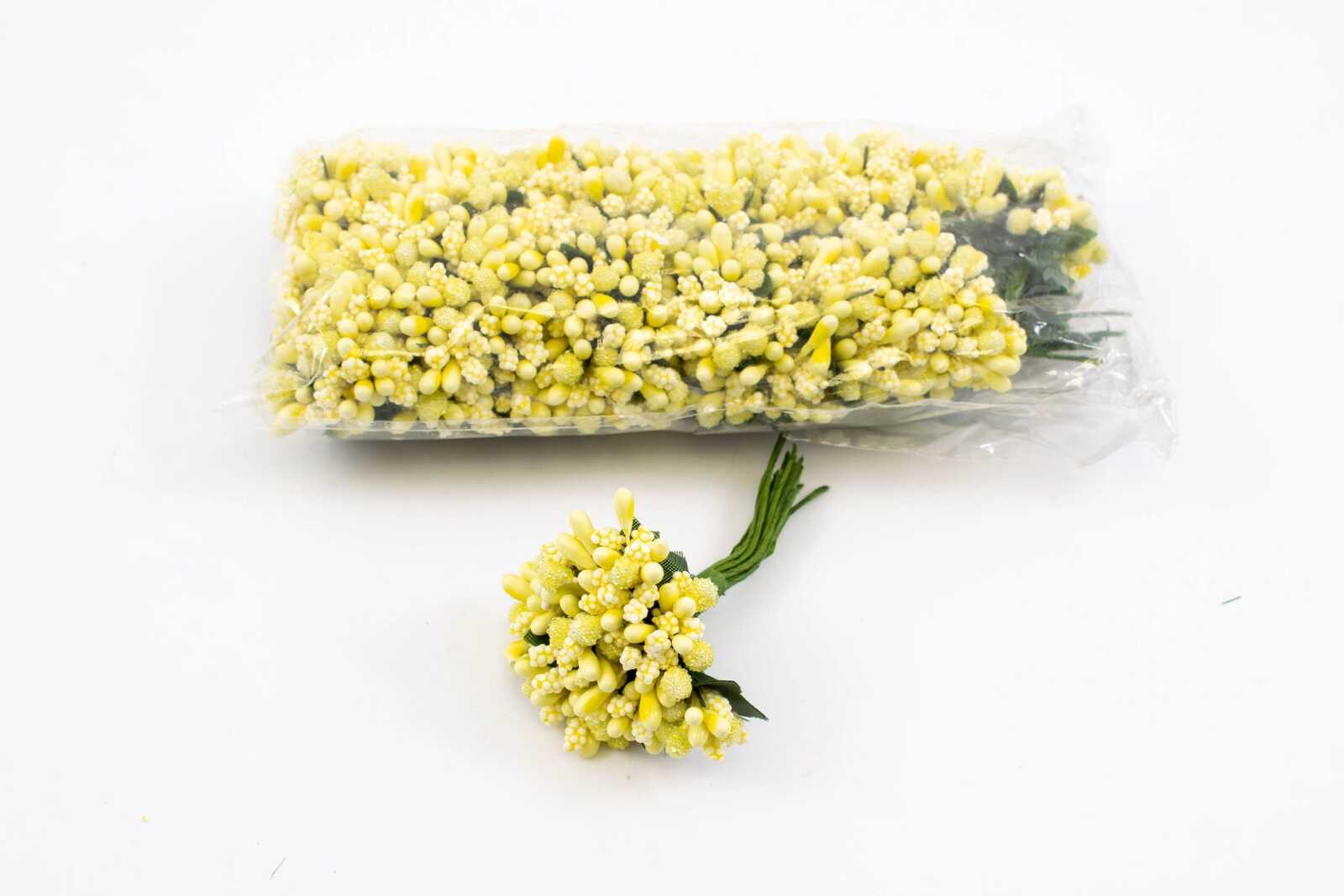 stamine-artificiale-144set-galben-deschis