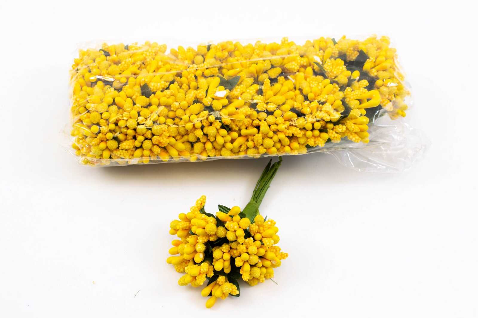 stamine-artificiale-144set-galben-inchis