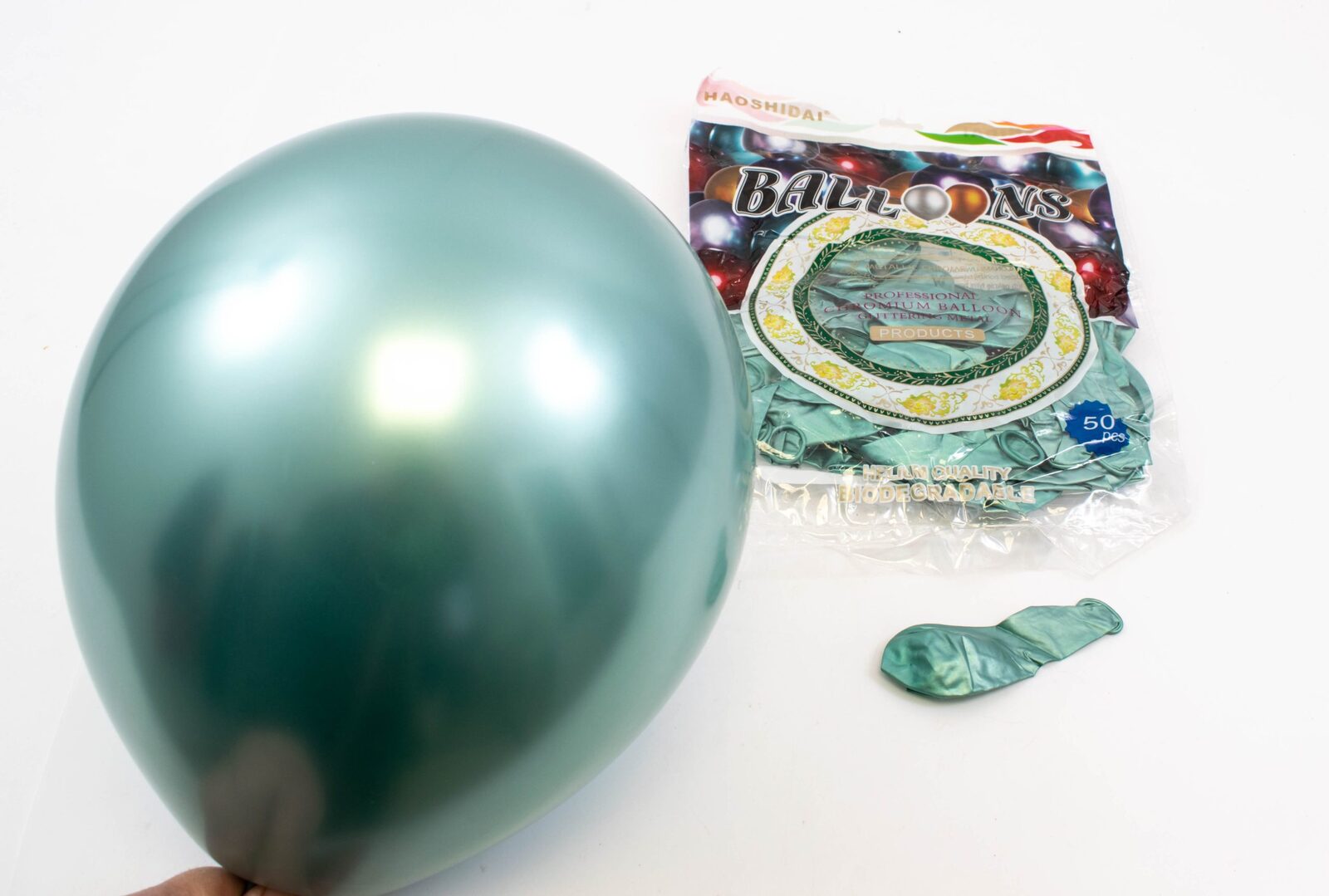 baloane-50set-10-verde-cromat