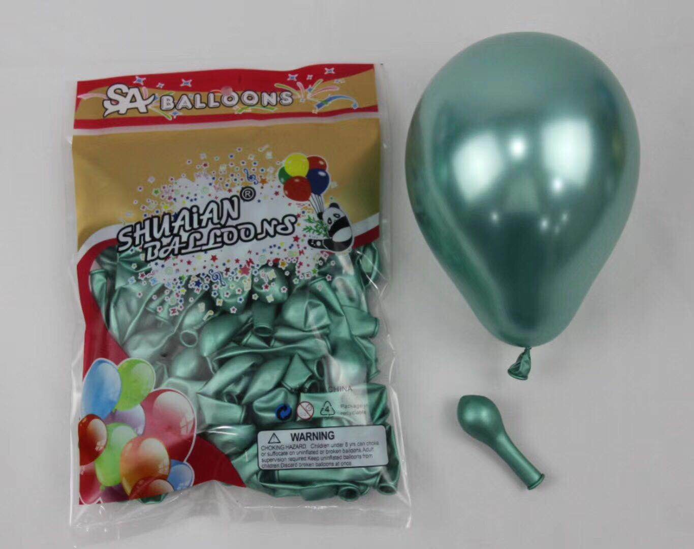 baloane-50set-10-verde-cromat