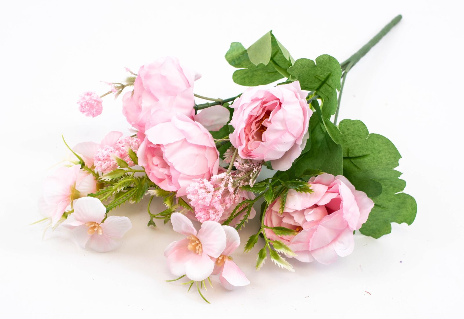 flori-artificial-buchet-bujori-cu-flori-roz-inchis