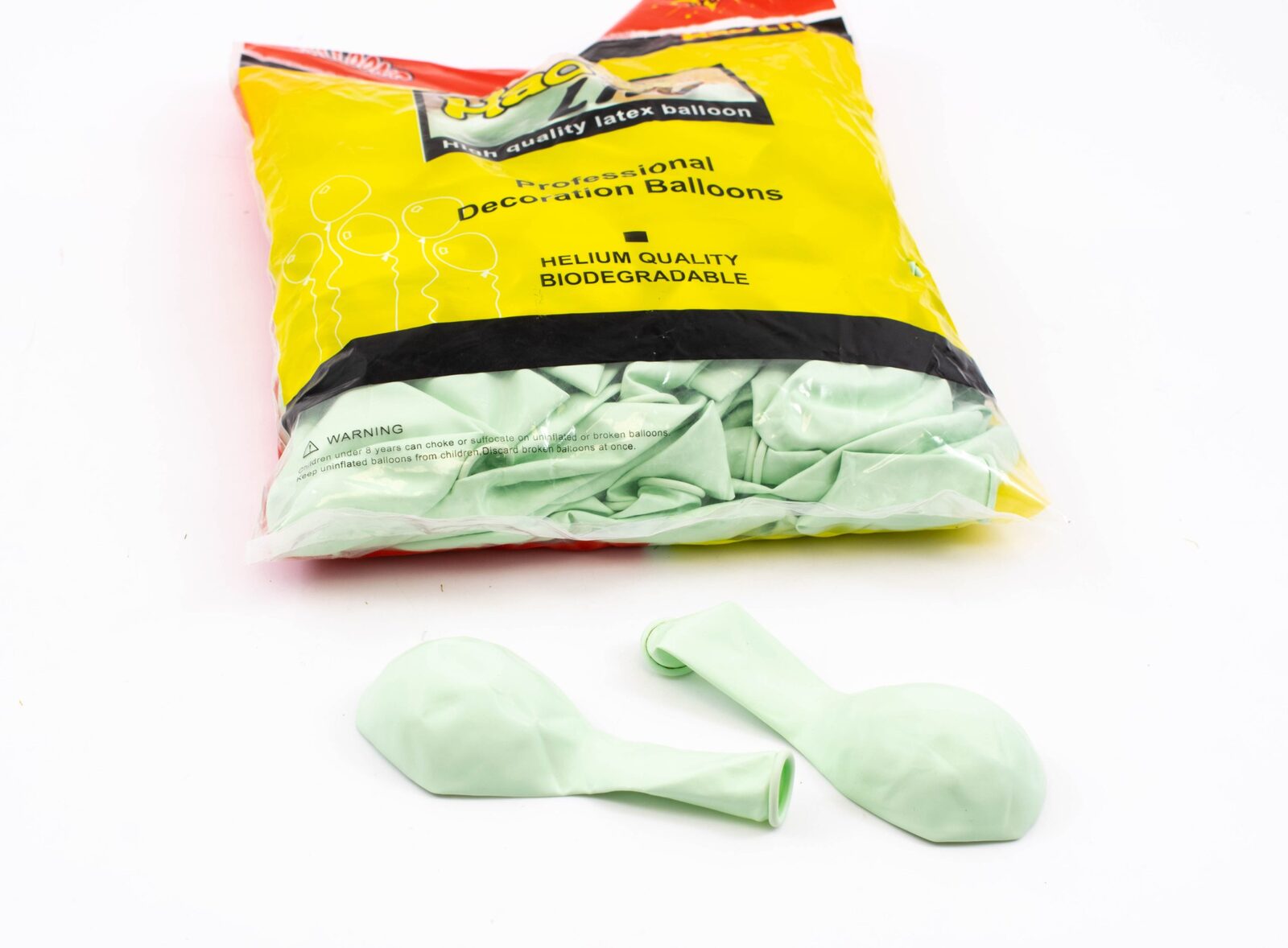 baloane-100set-12-colori-mate-macarons-verde-deschis