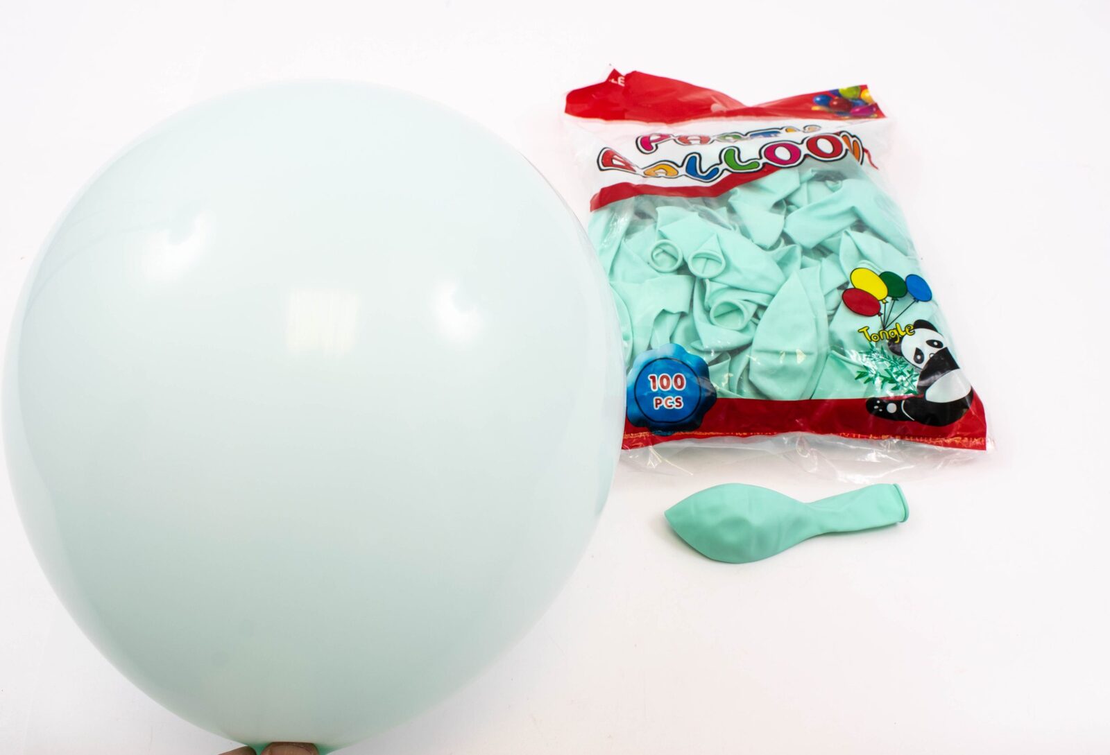 baloane-100set-12-colori-mate-macarons-verde-inchis