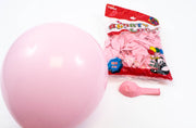 baloane-100set-12-colori-mate-macarons-roz-inchis