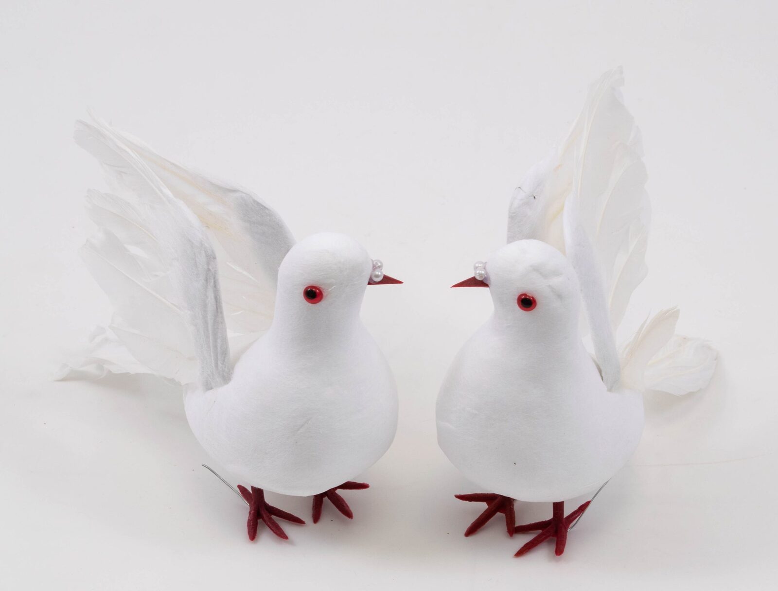 porumbei-pene-alb-h15cml20cm-2set