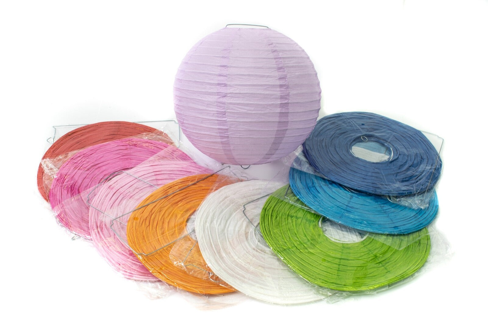 lampion-hartie-cu-suport-metal-30cm