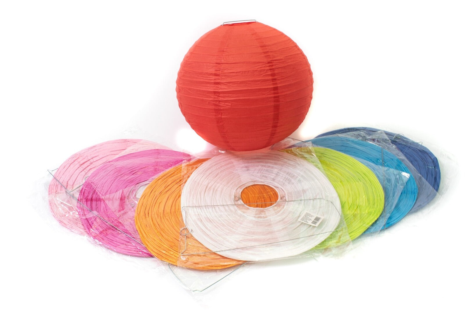 lampion-hartie-cu-suport-metal-25cm