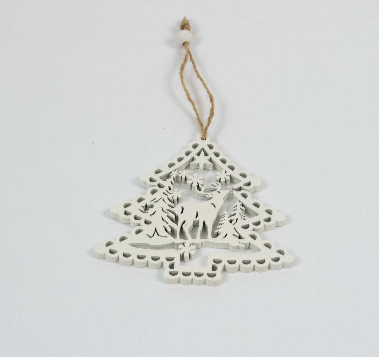 ornament-lemn-craciun-bradut-alb-12set