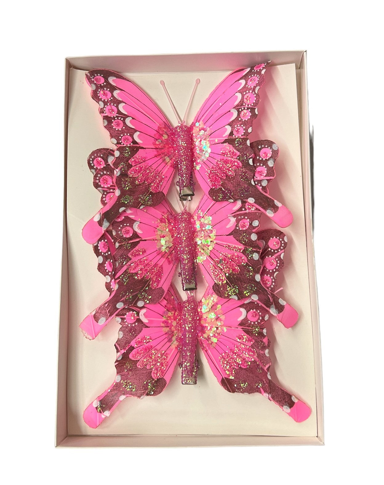 fluturi-pene-3set-roz-cu-negru-pe-margine