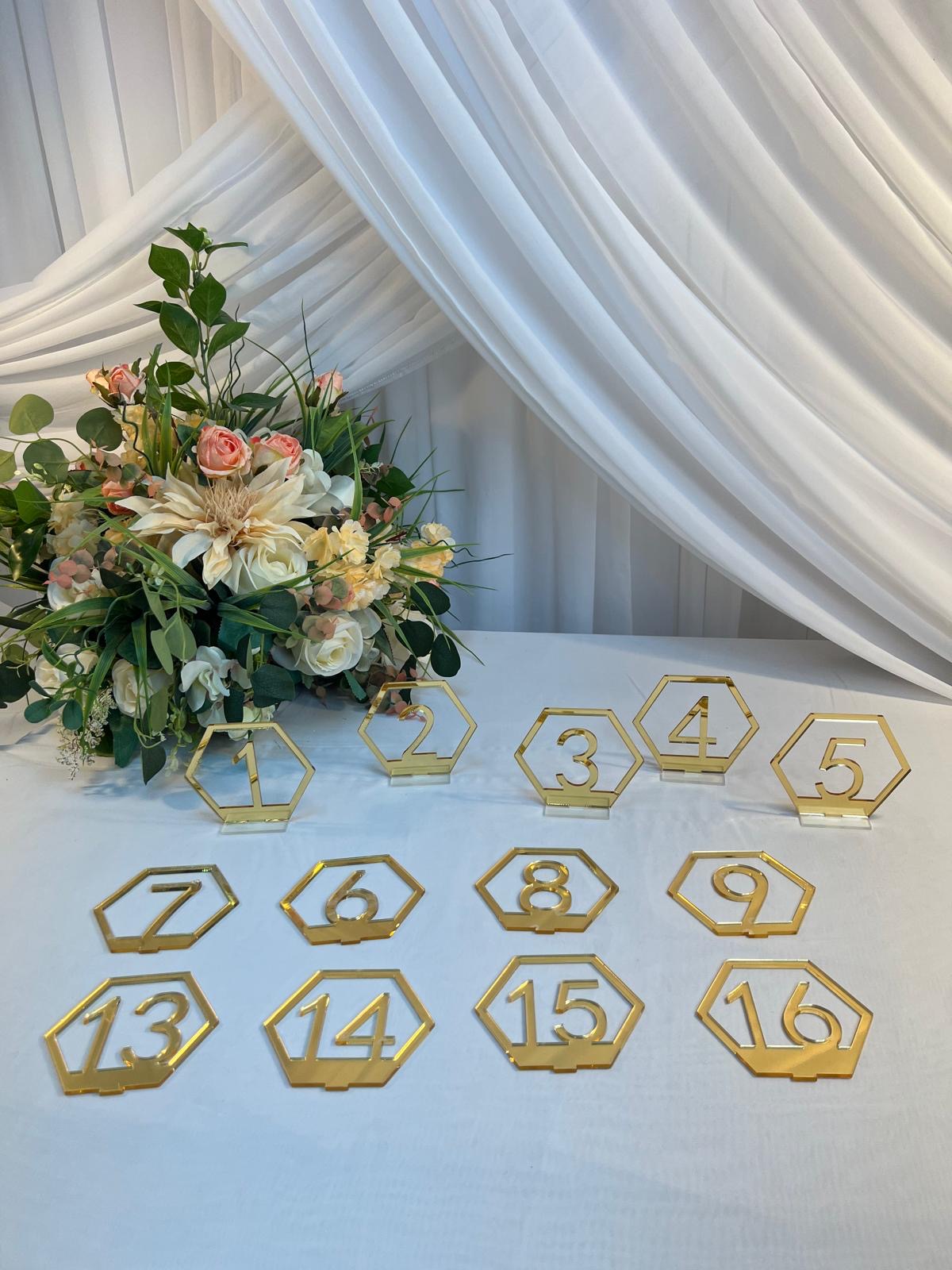 Set Numere de Masa Aurii 1-30