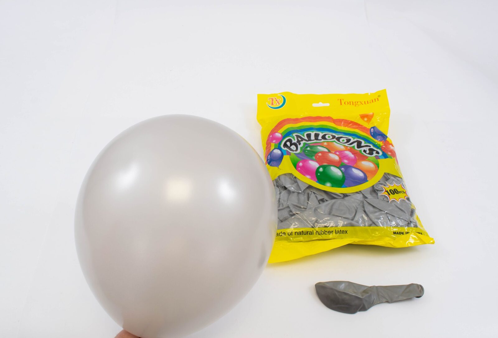 baloane-100set-30cm-argintiu-sidefat