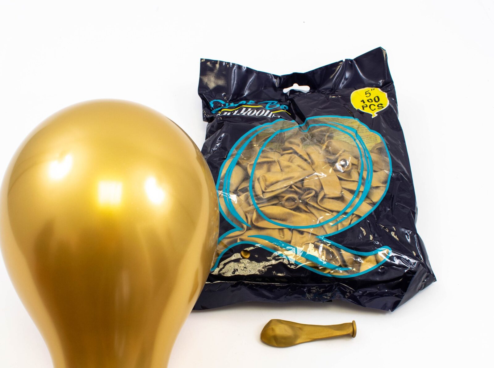 baloane-100set-5-12cm-auriu-cromat