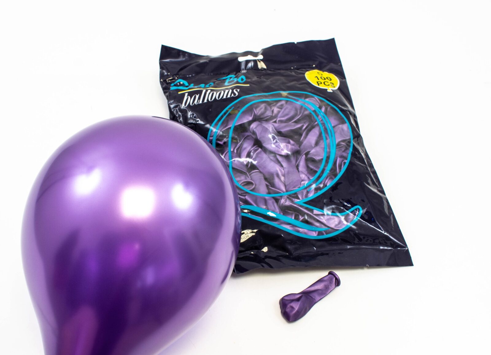 baloane-100set-5-12cm-mov-cromat