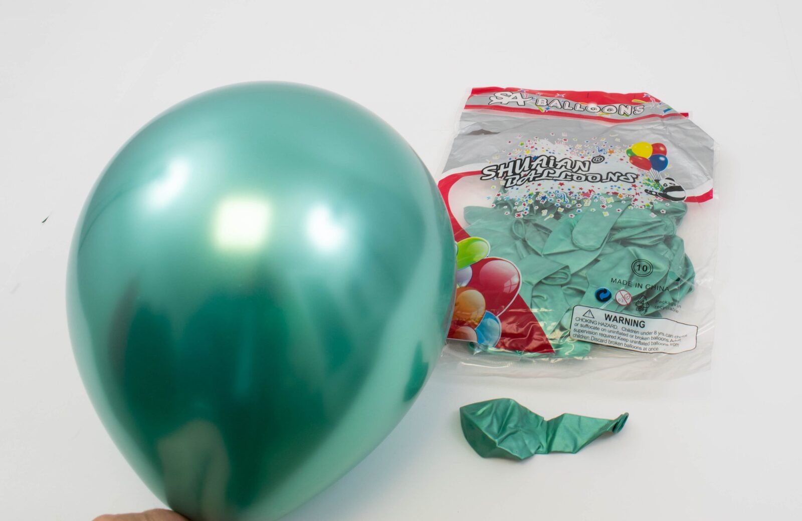 baloane-100set-5-12cm-verde-cromat