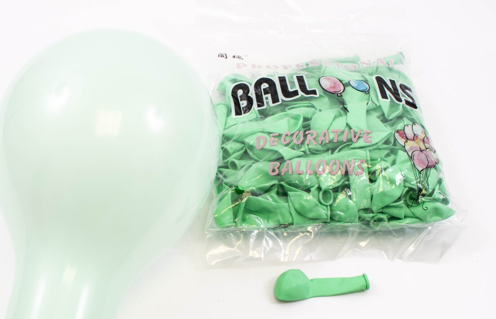 baloane-200set-5-12cm-colori-mate-macarons-verde-inchis