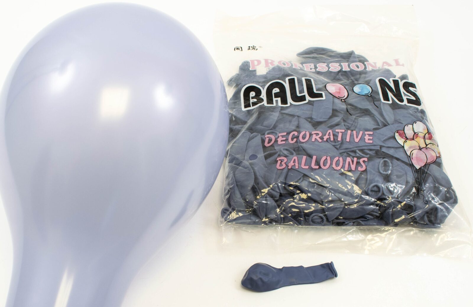 baloane-200set-5-12cm-colori-mate-macarons-roz-deschis