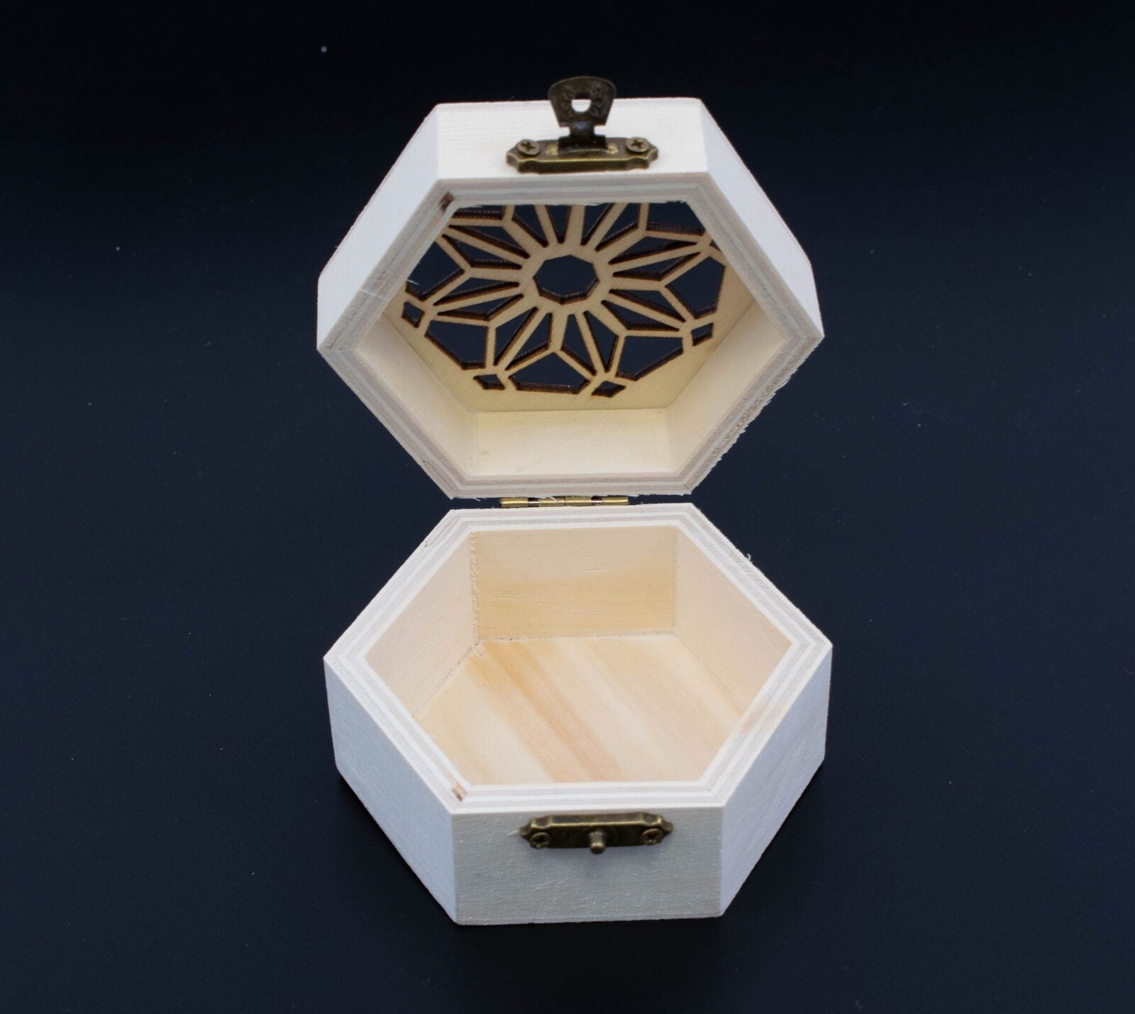 cutie-lemn-natur-perforata-hexagon-6set