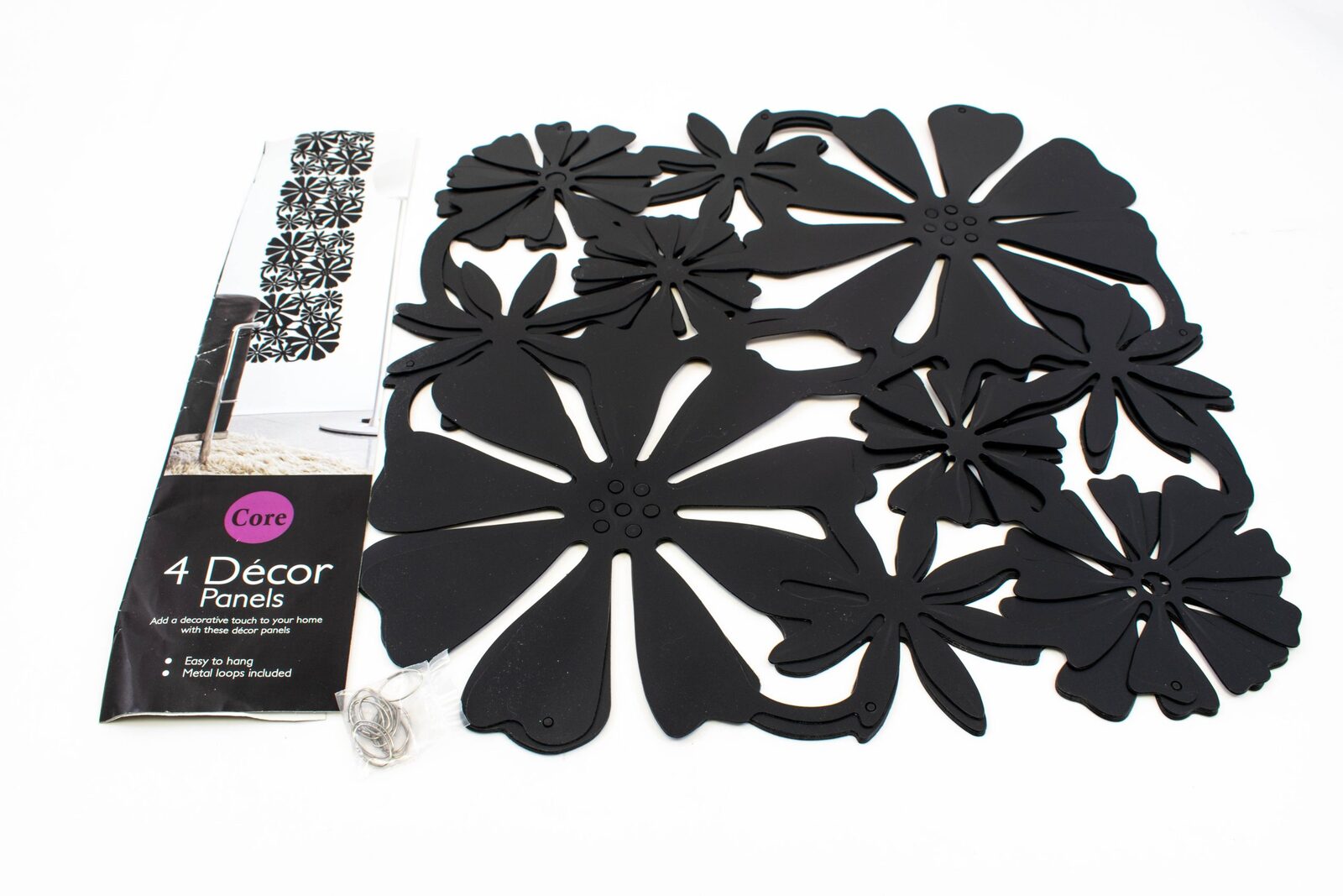 panou-decorativ-flori-plastic-4set