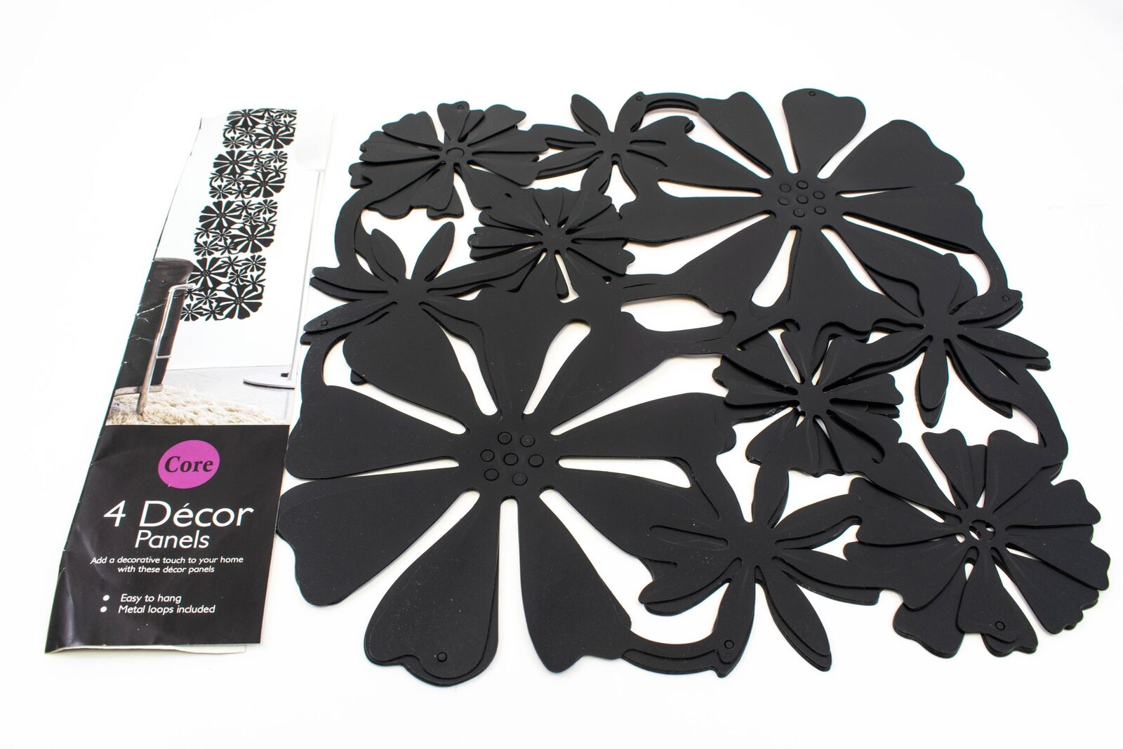 panou-decorativ-flori-plastic-4set