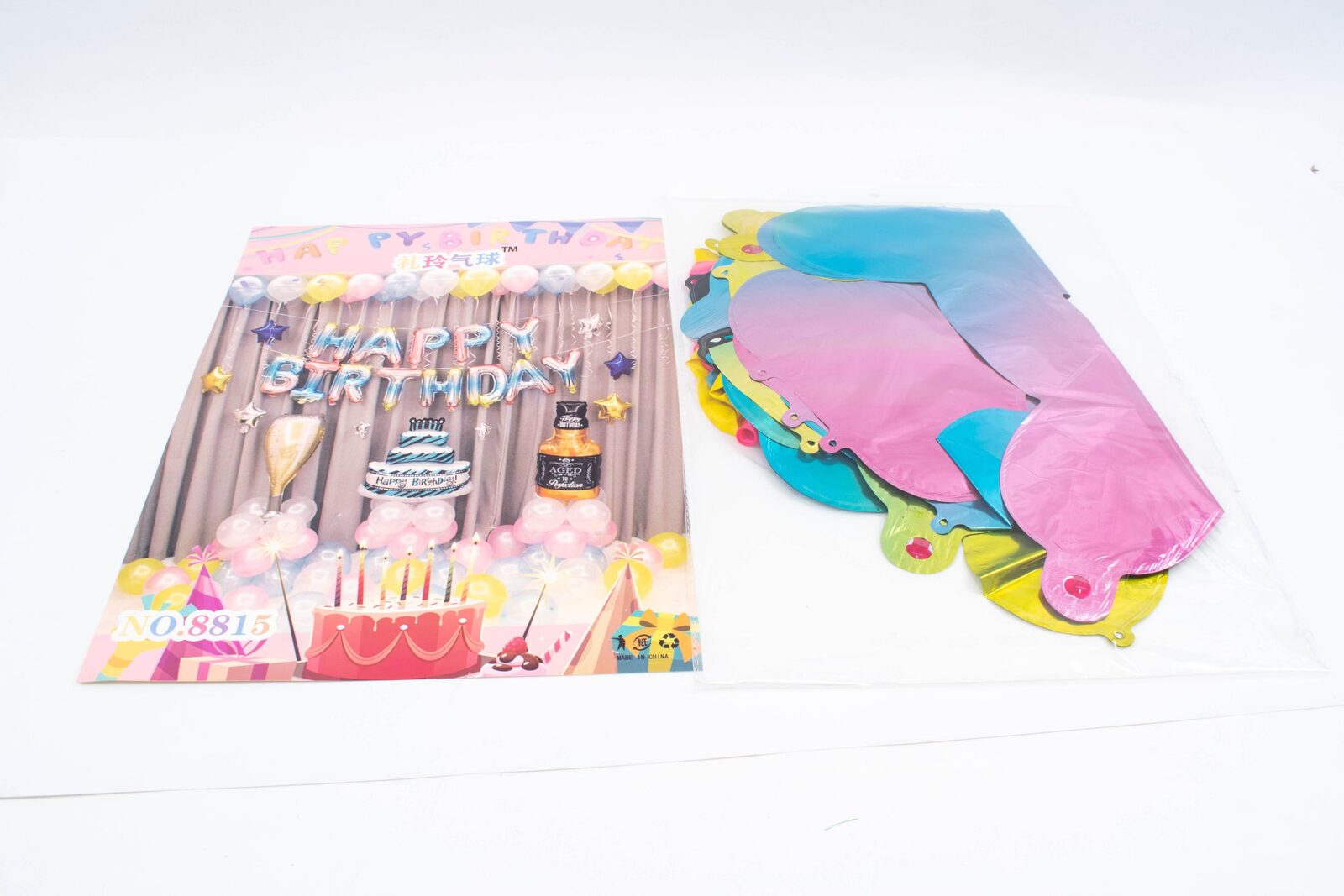 baloane-set-8815-aranjament-roz-bleo