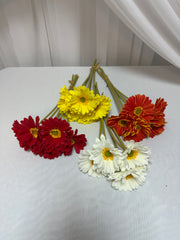 Gerbera Artificiala Spuma 5/set