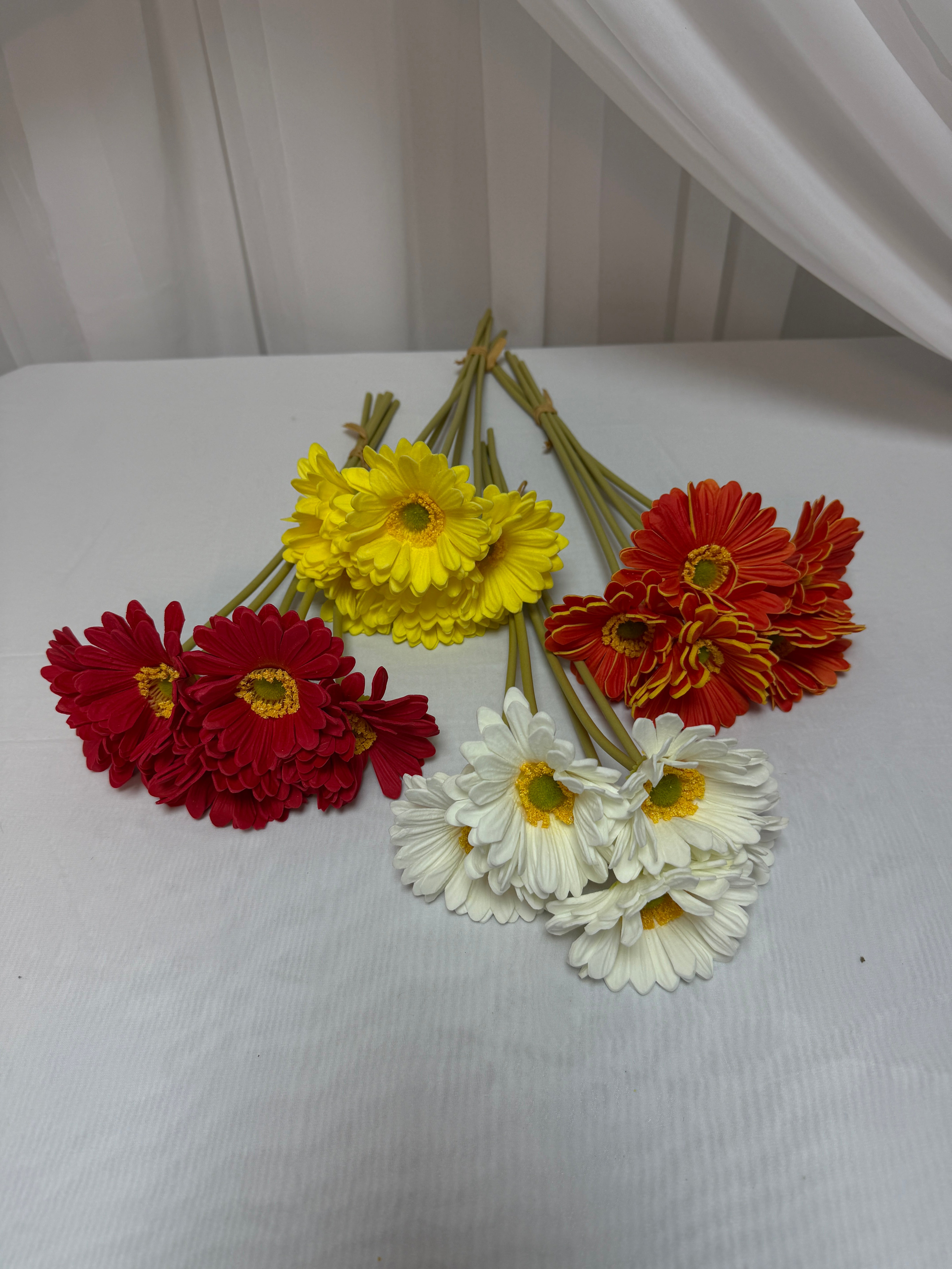Gerbera Artificiala Spuma 5/set
