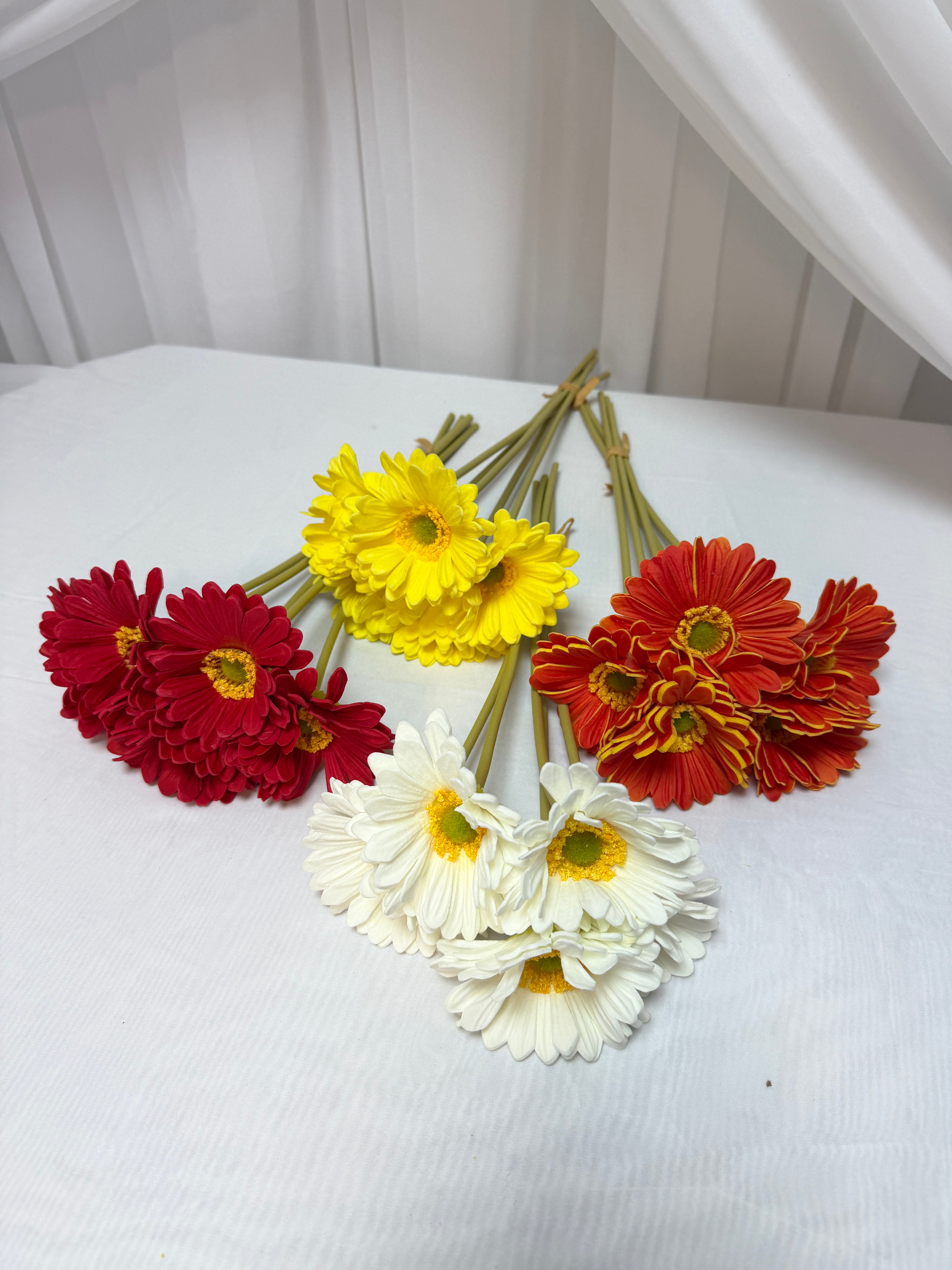 Gerbera Artificiala Spuma 5/set