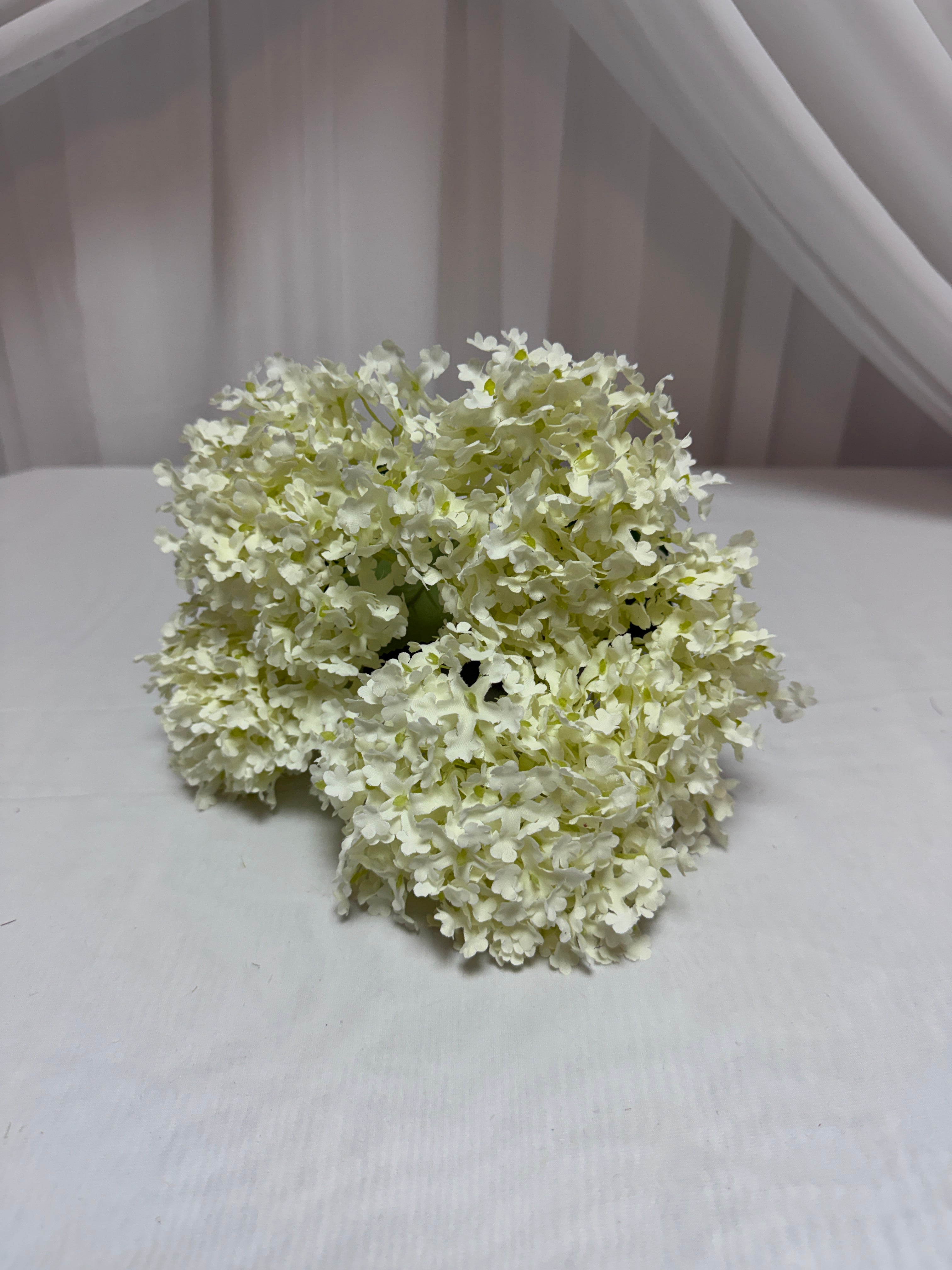 Flori Artificiale Buchet Hortensii Marunte Alb