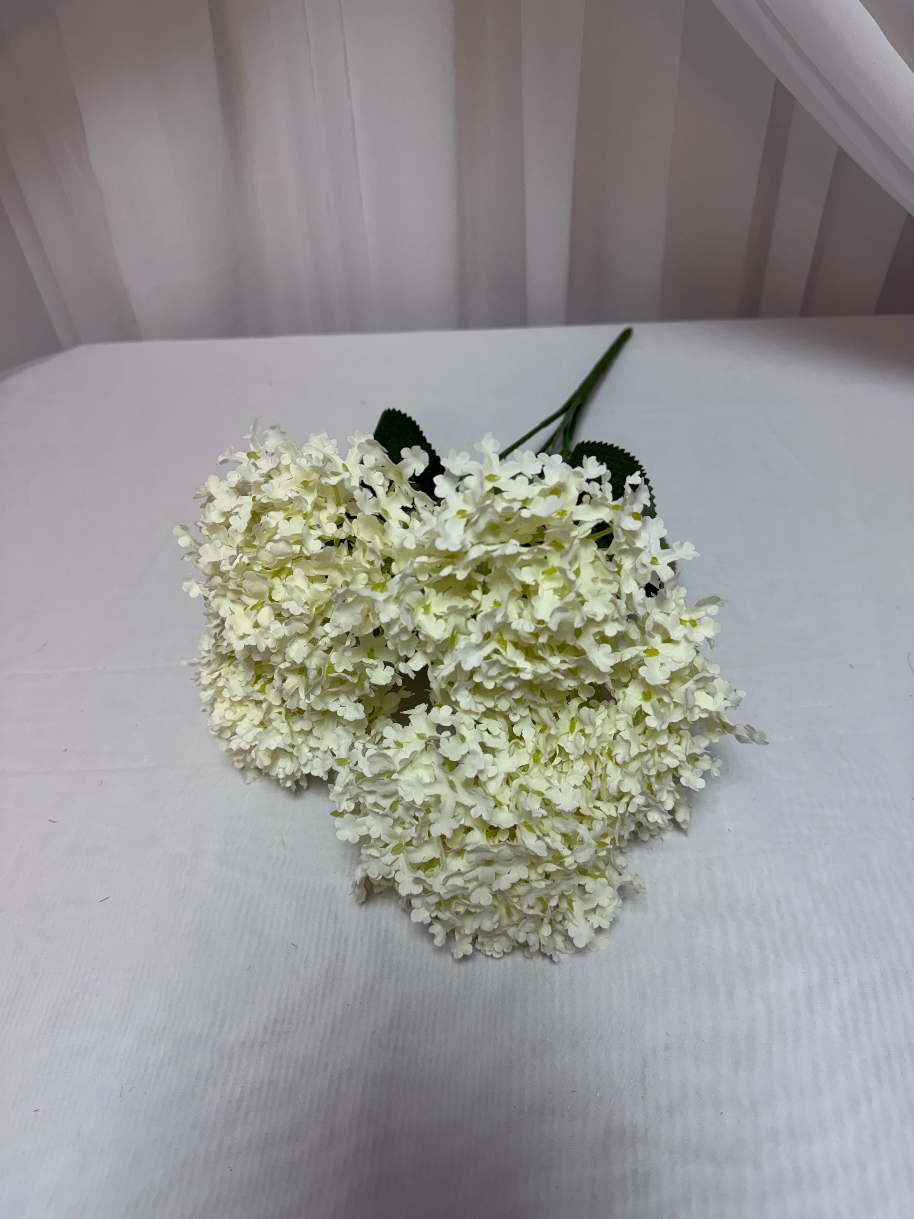 Flori Artificiale Buchet Hortensii Marunte Alb