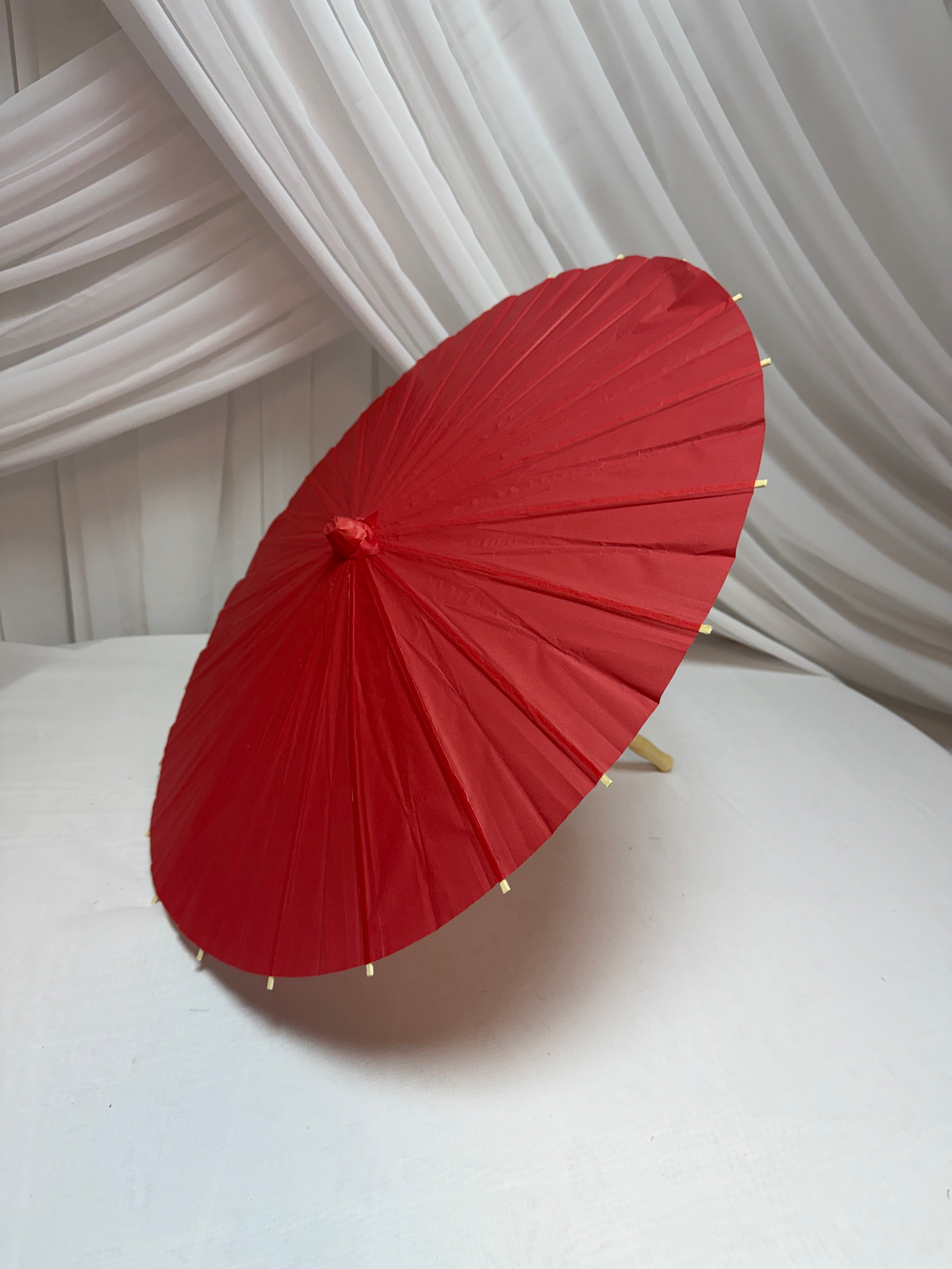 Umbrela Hartie 60cm Rosu