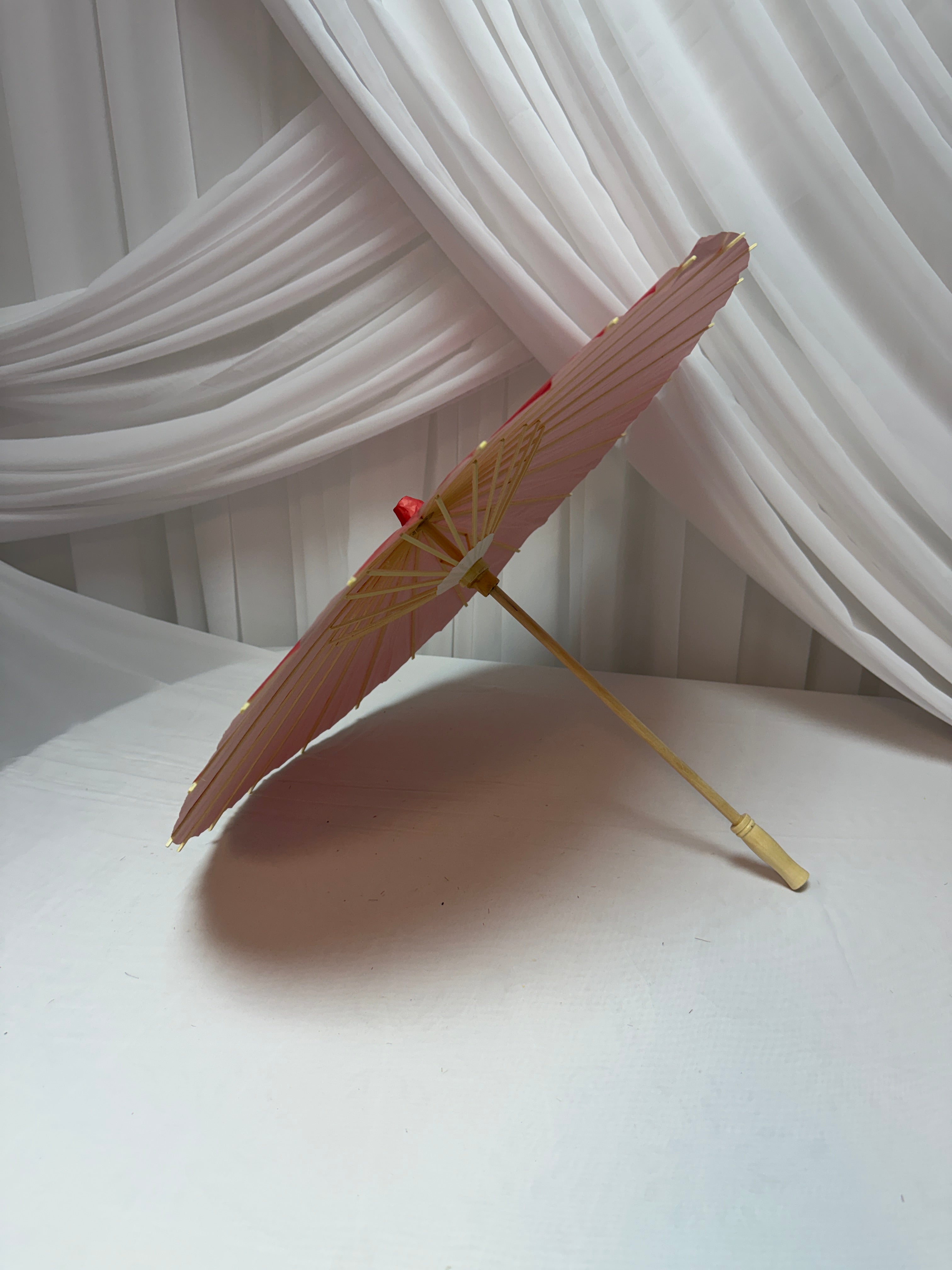 Umbrela Hartie 60cm Rosu