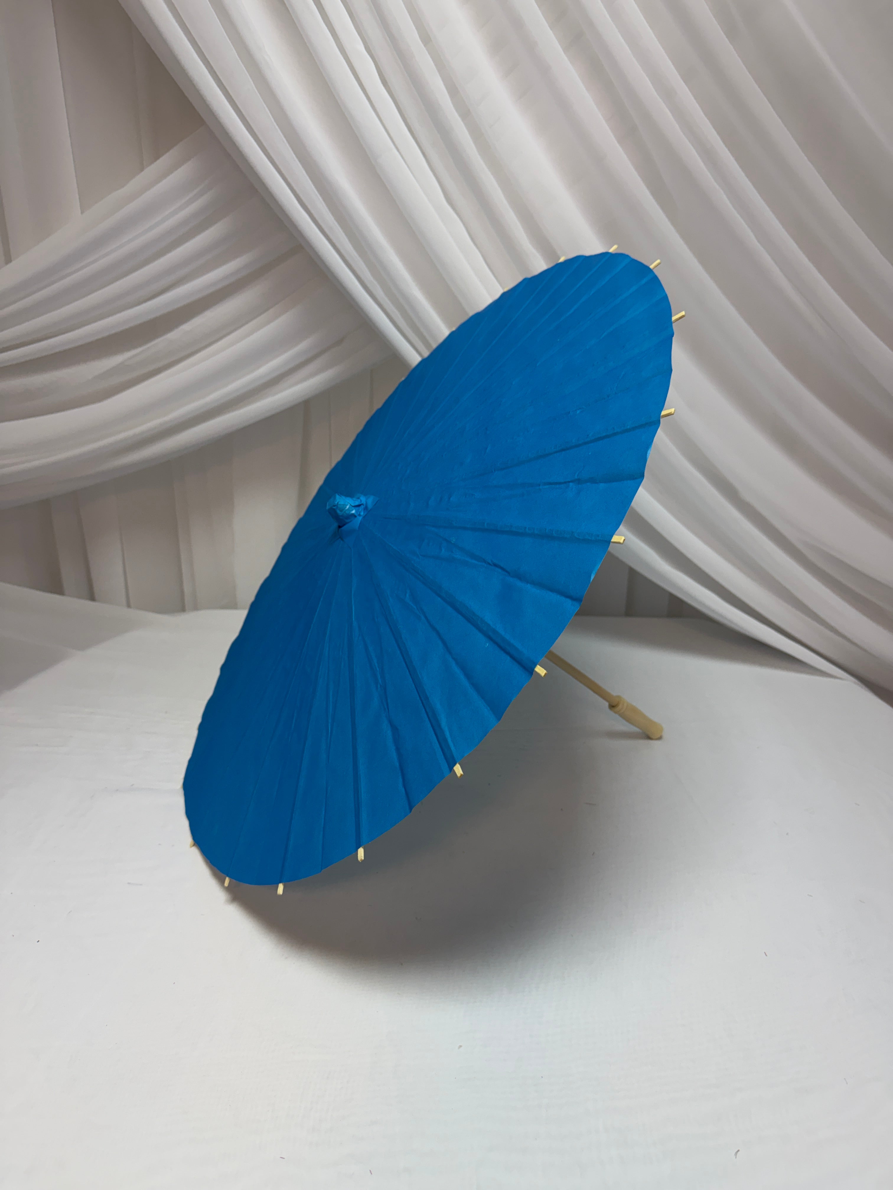 Umbrela Hartie 60cm Turcoaz