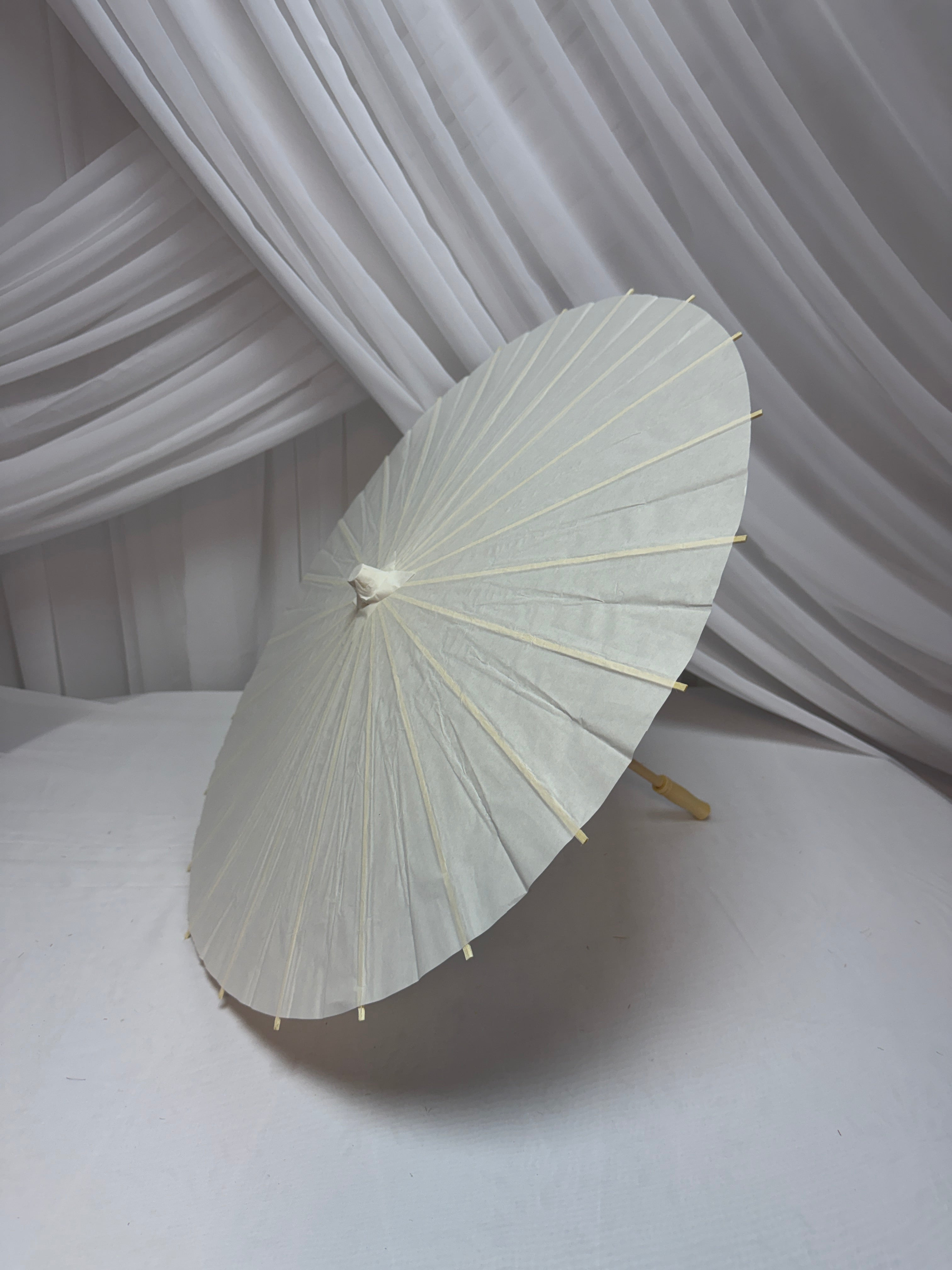 Umbrela Hartie 60cm Alb