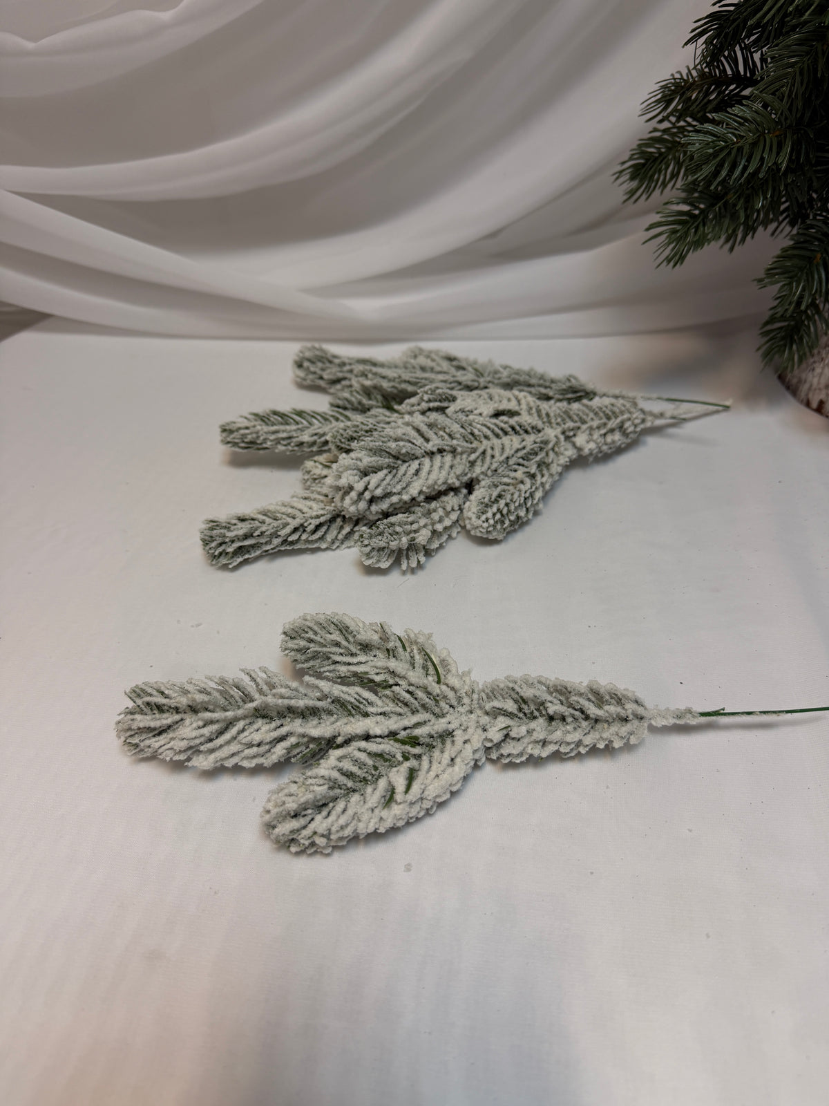 Crengute Artificiale Brad Cu 3 Ramuri Ninsa 26cm 5/set